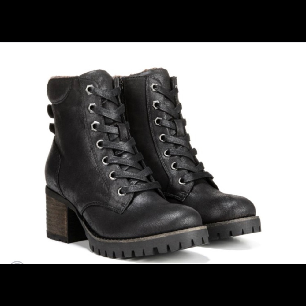 Black Combat Boots by Carlos Santana